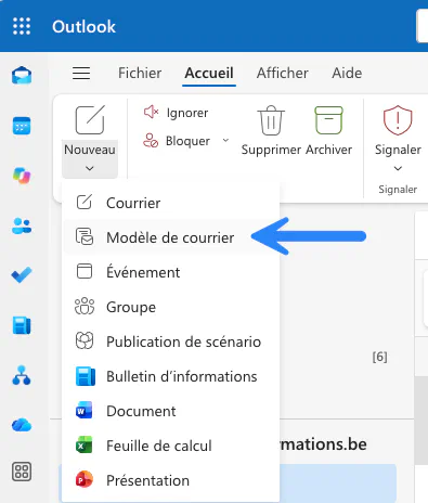 Consultez et utilisez vos modèles d'e-mails