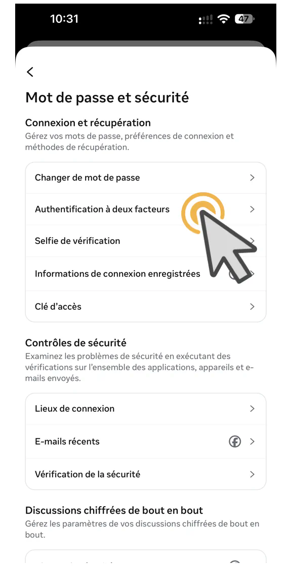 Activez la double authentification