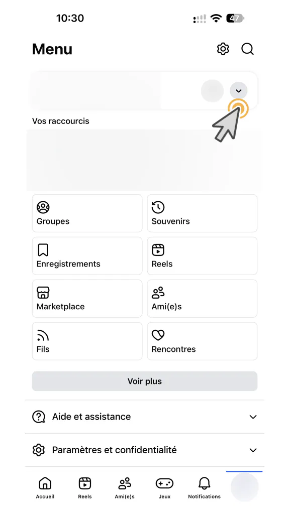 Dépliez votre compte
