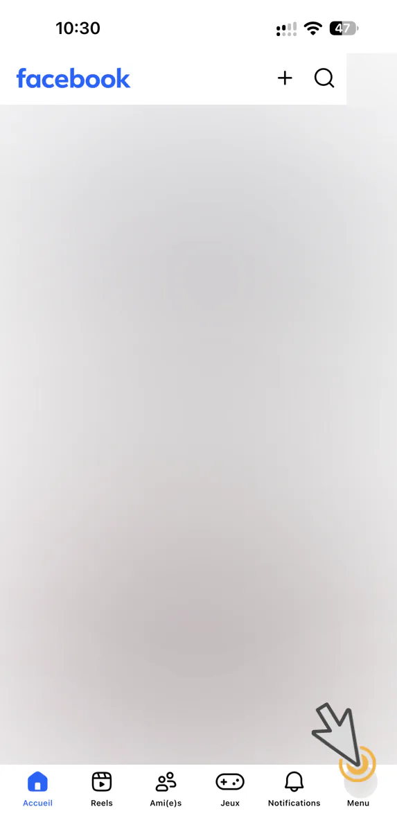 Ouvrez le menu