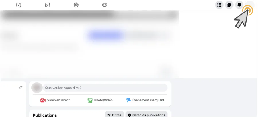 Ouvrez votre profil