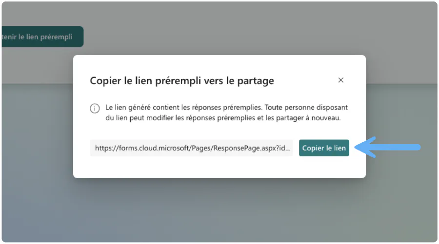 Copiez et partagez le lien