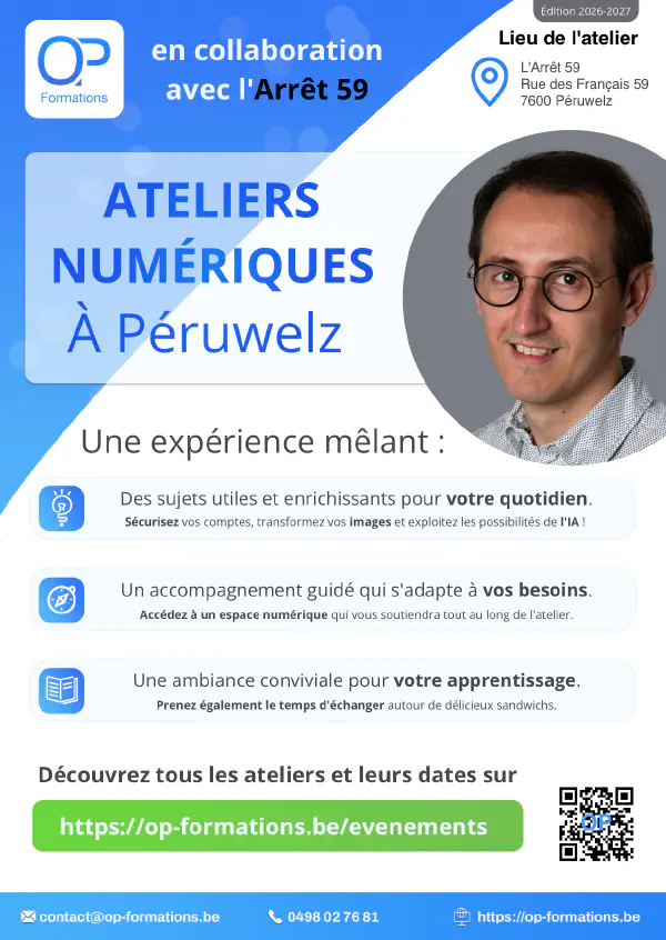 Flyer pour les ateliers